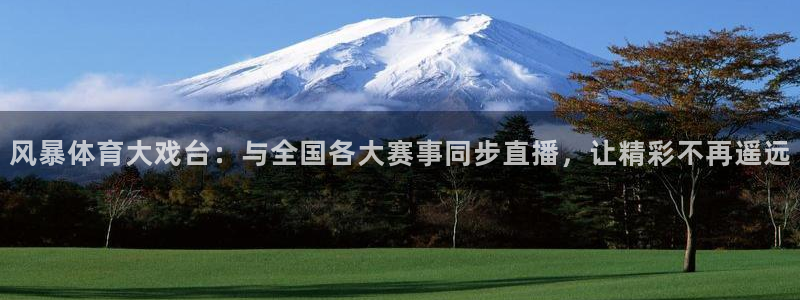 风暴体育大戏台：与全国各大赛事同步直播，让精彩不再遥远